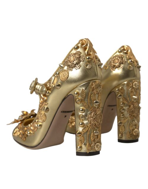 4538871.jpg Dolce & Gabbana Gold Mary Janes kontsakingad