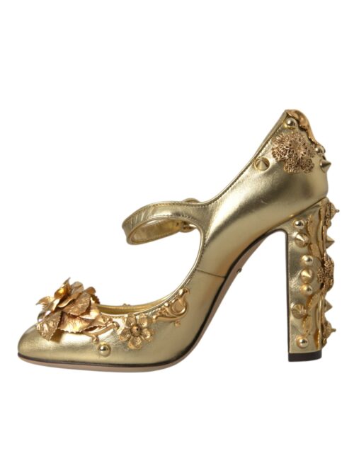 4538872.jpg Dolce & Gabbana Gold Mary Janes kontsakingad