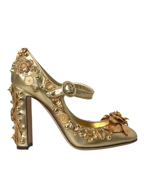 4538873.jpg Dolce & Gabbana Gold Mary Janes kontsakingad