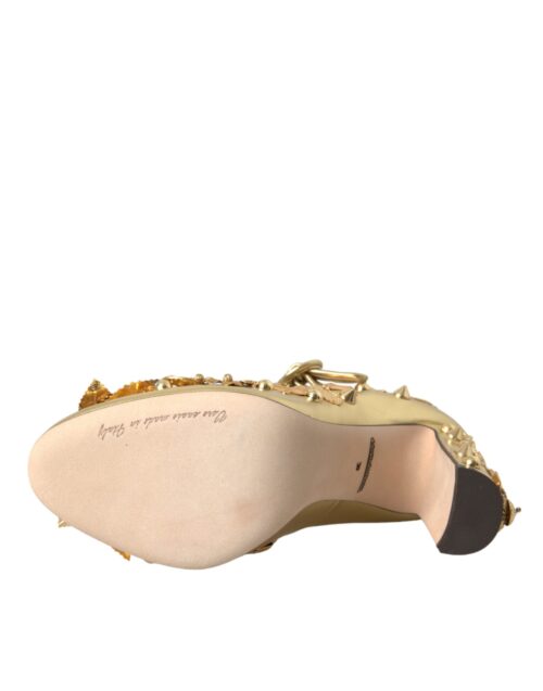 4538874.jpg Dolce & Gabbana Gold Mary Janes kontsakingad