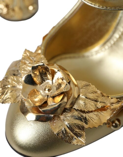 4538876.jpg Dolce & Gabbana Gold Mary Janes kontsakingad
