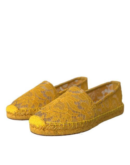 Dolce & Gabbana Kollased Taormina pits-espadrillid loafrid