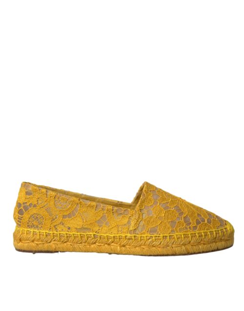 Dolce & Gabbana Kollased Taormina pits-espadrillid loafrid