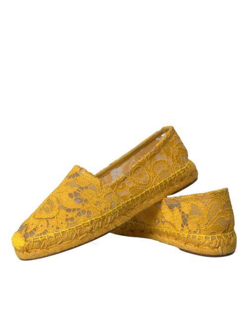Dolce & Gabbana Kollased Taormina pits-espadrillid loafrid