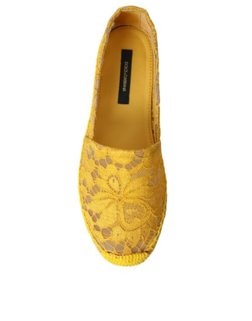 Dolce & Gabbana Kollased Taormina pits-espadrillid loafrid