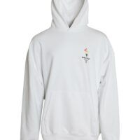 Balenciaga valge logo kapuutsiga pusa