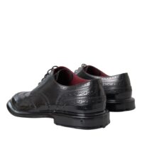 Dolce & Gabbana Mustad Oxfordi pidulikud meeste kingad Wingtip