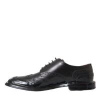 Dolce & Gabbana Mustad Oxfordi pidulikud meeste kingad Wingtip