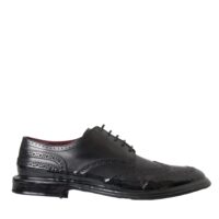 Dolce & Gabbana Mustad Oxfordi pidulikud meeste kingad Wingtip