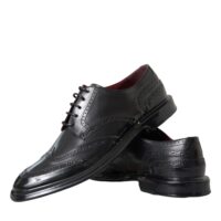 Dolce & Gabbana Mustad Oxfordi pidulikud meeste kingad Wingtip