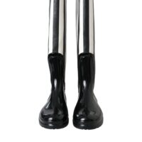 Dolce & Gabbana mustad põlvikud kummisaapad