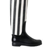 Dolce & Gabbana mustad põlvikud kummisaapad