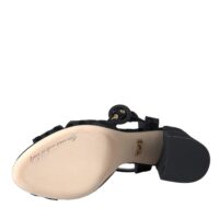 4582602.jpg Dolce & Gabbana mustad leopardimustrilised kontsaga sandaalid