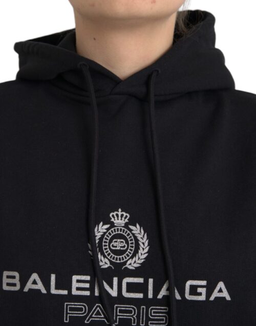 4583428.jpg Balenciaga Black Logo kapuutsiga dressipluus