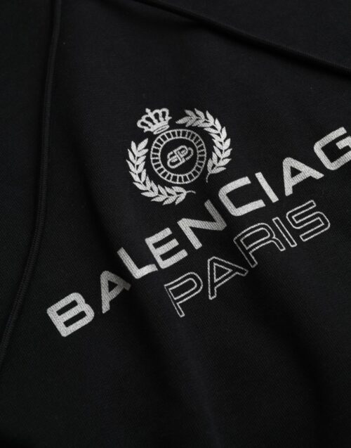 4583431.jpg Balenciaga Black Logo kapuutsiga dressipluus