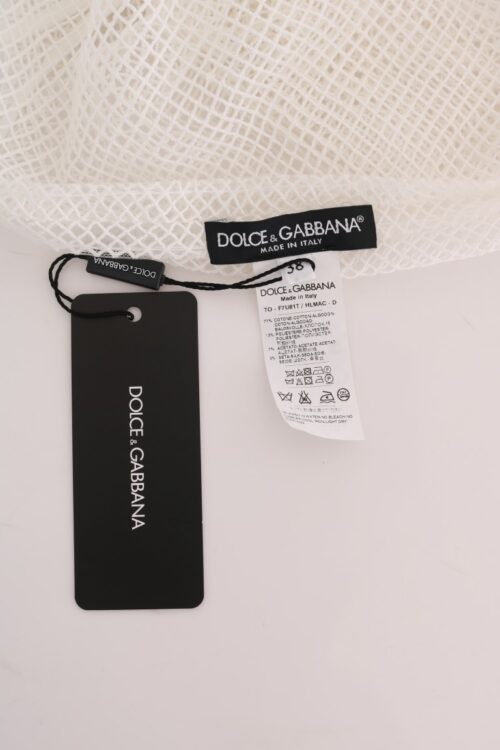 459733-1.jpg Dolce & Gabbana valge võrkkangast varrukateta topp