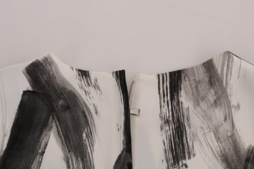 Dolce & Gabbana must-valge triibuline pluus