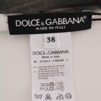 Dolce & Gabbana must-valge triibuline pluus