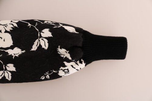 Dolce & Gabbana Must lukuga sviiter lillelise brokaadmustriga