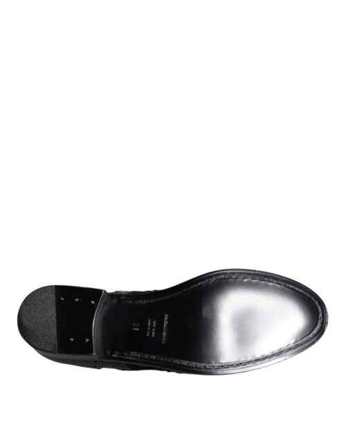 Dolce & Gabbana Mustad pidulikud kingad Floral Lace