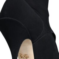 4629579.jpeg Dolce & Gabbana Mustad stiletto kontsaga keskmise säärepikkusega saapad