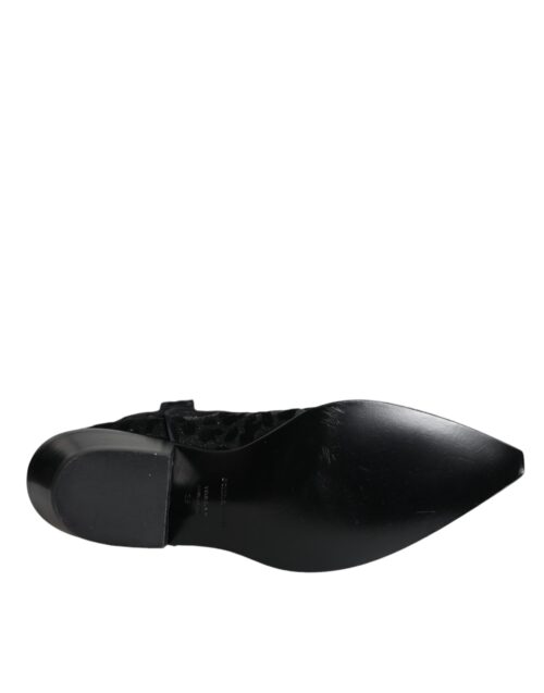 Dolce & Gabbana Must-hallid leopardimustriga kauboisaapad