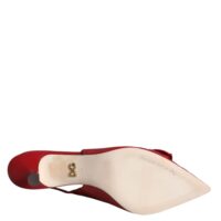 Dolce & Gabbana Red Devotion nahast slingback-kontsad