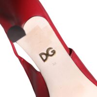 Dolce & Gabbana Red Devotion nahast slingback-kontsad