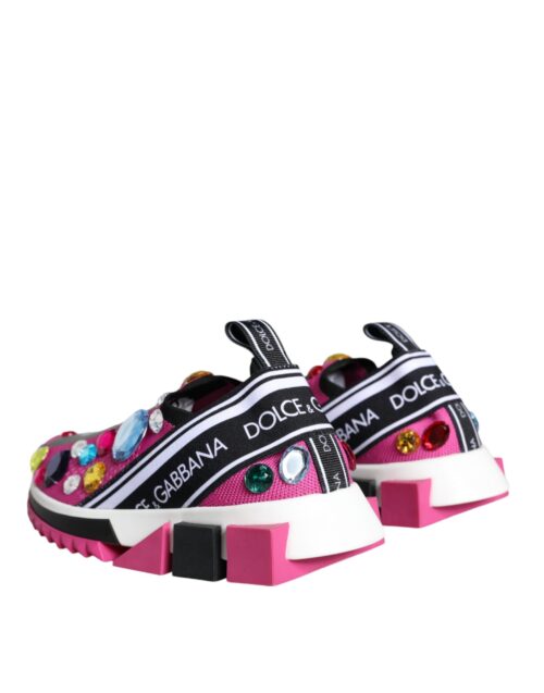 4634221.jpeg Dolce & Gabbana Pink Sorrento kristallidega madalad tossud