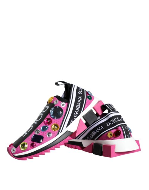 4634222.jpeg Dolce & Gabbana Pink Sorrento kristallidega madalad tossud