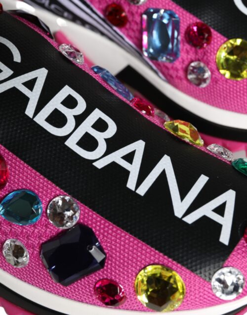 4634226.jpeg Dolce & Gabbana Pink Sorrento kristallidega madalad tossud