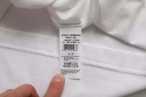 Dolce & Gabbana Valge ümarakaelusega T-särk