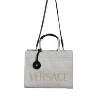 Versace Valge Logo crossbody tote-kott