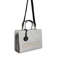 Versace Valge Logo crossbody tote-kott