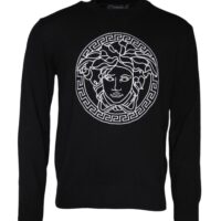 Versace Must Medusa tikandiga ümara kaelusega pullover