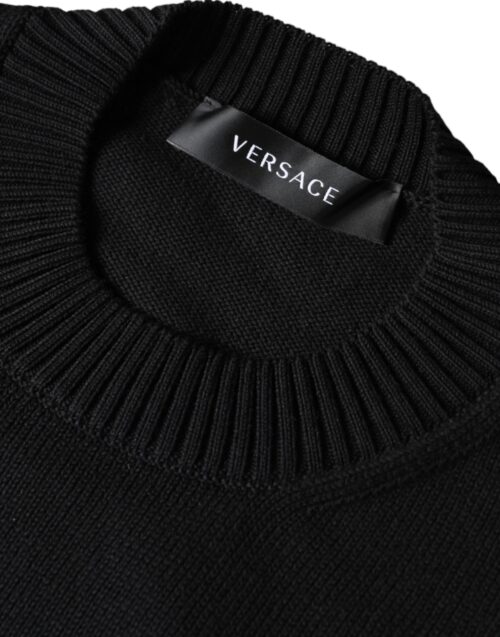 Versace Must Medusa tikandiga ümara kaelusega pullover