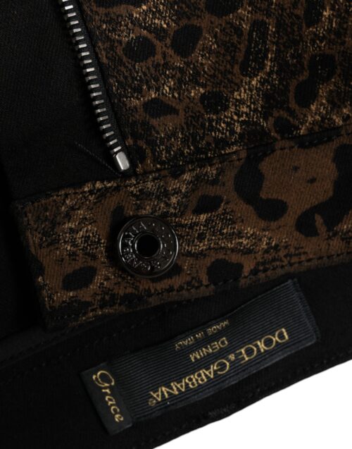 Dolce & Gabbana pruunid leopardimustrilised skinny teksad