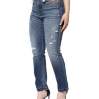 Dolce & Gabbana tumesinised skinny teksad