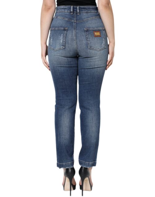 Dolce & Gabbana tumesinised skinny teksad
