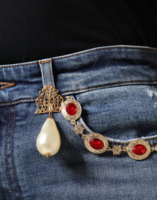 Dolce & Gabbana tumesinised skinny teksad