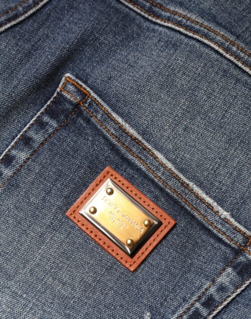 Dolce & Gabbana tumesinised skinny teksad