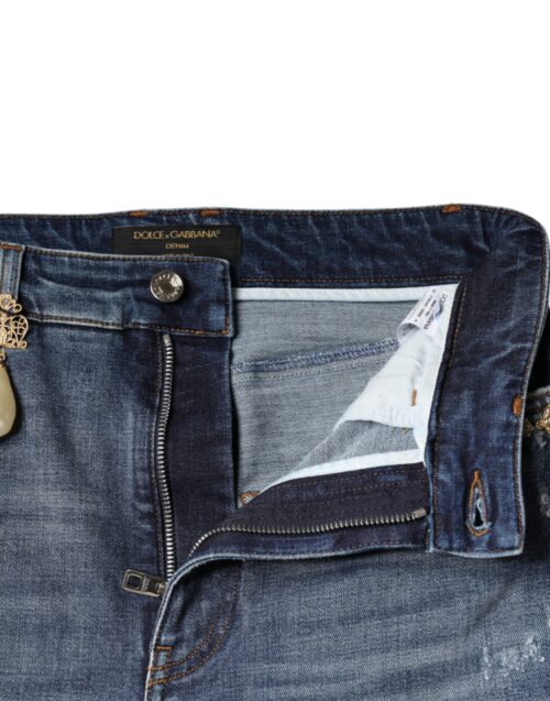 Dolce & Gabbana tumesinised skinny teksad