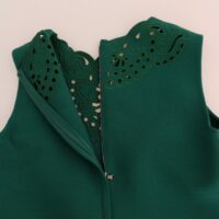 Dolce & Gabbana roheline lillelõigetega siid-villane kleit