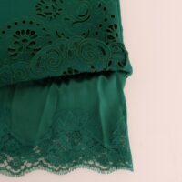 Dolce & Gabbana roheline lillelõigetega siid-villane kleit