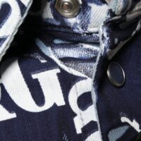 Dolce & Gabbana Sinine Crown logo print slim fit särk