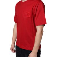 Dolce & Gabbana punane DG logoprindiga T-särk
