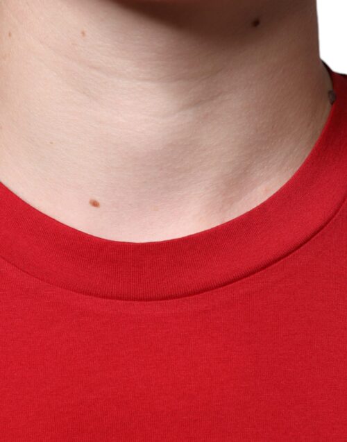 Dolce & Gabbana punane DG logoprindiga T-särk