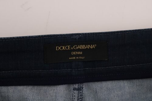 Dolce & Gabbana Sinine lühike triibuline miniseelik