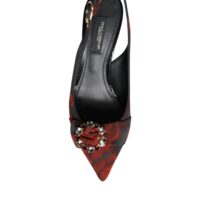 4670183.jpeg Dolce & Gabbana mustad ja punased lillemustriga slingback kingad kristallkontsaga