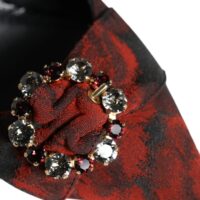 4670184.jpeg Dolce & Gabbana mustad ja punased lillemustriga slingback kingad kristallkontsaga